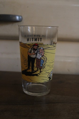 Verre moutarde tintin - a,