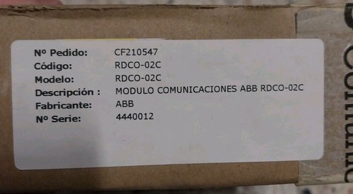 Abb rdco 02c - rdco-02c, module