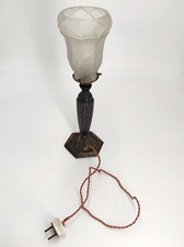 LAMPE ART NOUVEAU BRONZE