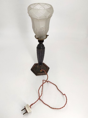 Lampe art nouveau bronze - art,