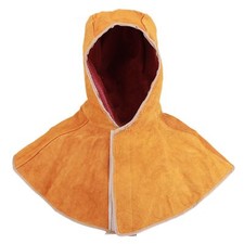 Cagoule de soudage en cuir châle respirant en cuir de vache capuchons protect...