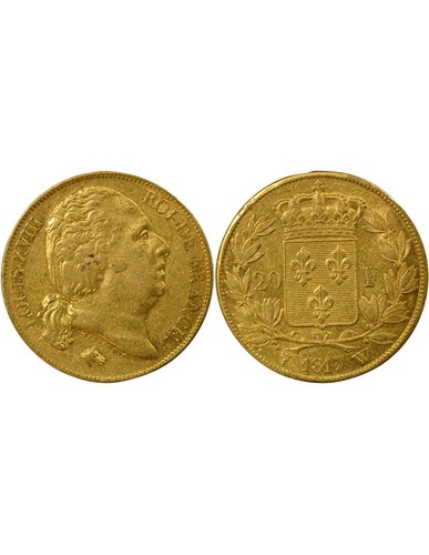 France louis xviii - xviii, francs