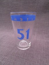 Verre de bar publicitaire ancien "pastis 51"