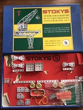 vintage BOITE STOKYS 1A luzern SWITZERLAND TOYS swiss JOUET meccano SUISSE grue