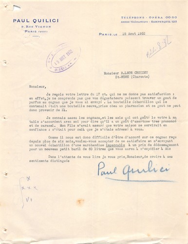 Facture 1932 paul - facture,