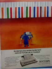 PUBLICITE  ORGUE  BONTEMPI par