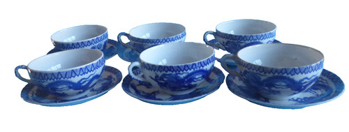 Porcelaine fine bleu et - porcelaine,