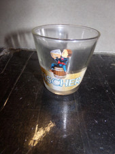 Ancien petit verre à bière brasserie FISCHER