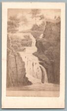 CDV 1870 Vosges Saint Amé le Saut de la Cuve Photo Ancienne Scherrer Paysage 88