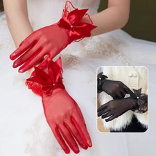 Gants En Dentelle Florale Pour