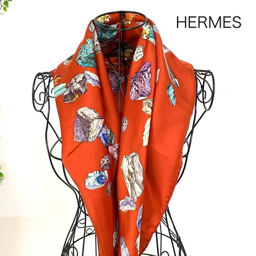 écharpe hermes mineraux - hermes,