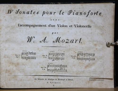 Mozart sonates pour - iv, le