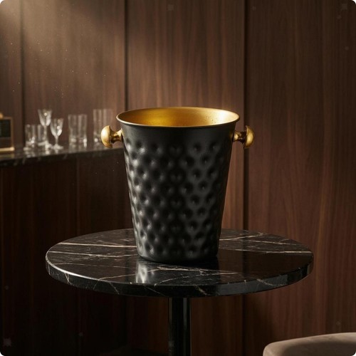 Seau champagne acier - seau, en