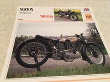 Carte moto Norton 500 Model 18 1929  collection Atlas motorbike UK