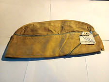 Calot Troupe US WW2 , Beige chino original, Bonnet de Police. taille: 56.