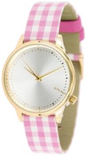 Komono Estelle Vichy Pink Montre Quartz Femme
