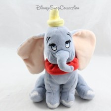 Peluche éléphant Dumbo DISNEY NICOTOY Classique gris col rouge 21 cm (MO6511/CM)