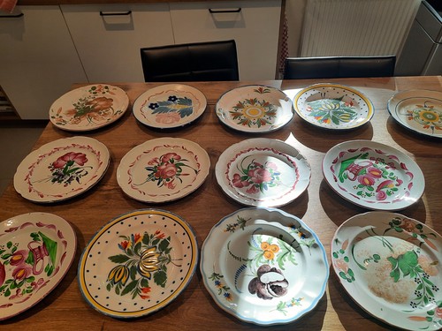 Lot assiettes anciennes - assiettes,