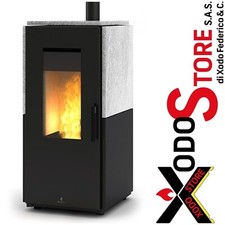 Poêle à Granulés 5 Étoiles Hermétique Ravelli Block 9 Pierre - Envoyer Mail Off