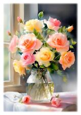 Tableau  création originale - Bouquet de Roses