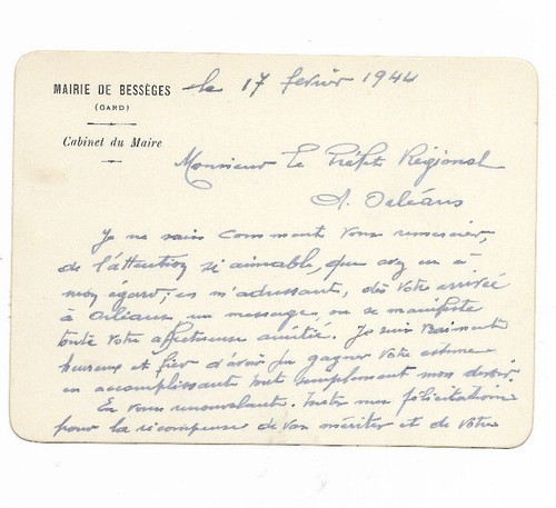 Besseges gard fevrier - gard, 1944