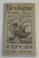 Bretagne La Côte Des Légendes BREST Et Sa Région (Finistère) Tourisme guide 1925