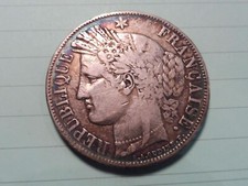 MONNAIE 5 FRS  ARGENT  CERES