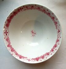 Bol à savon, bol à barbe d'un service de toilette: décor de fleurs roses