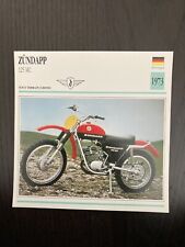 CARTE FICHE MOTO collection