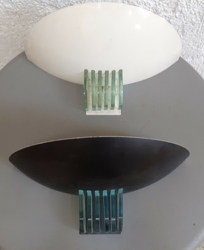 Paire appliques 1980 demi lune - appliques,