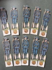 Chasseurs vers 1920/30, lot de 10. images biscuits OLIBET de Bordeaux