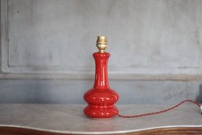 Lampe terre cuite vernissée, lampe vintage, lampe à poser, lampe de chevet