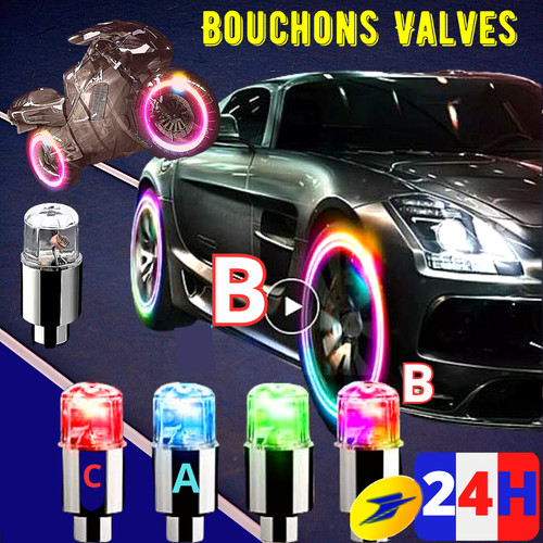 Lot bouchon valve - valve, pneu
