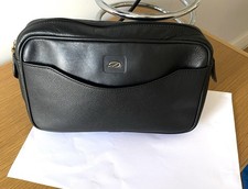 ST Dupont Pochette Trousse Cuir Noir Homme Men bag borsa vintage Sac