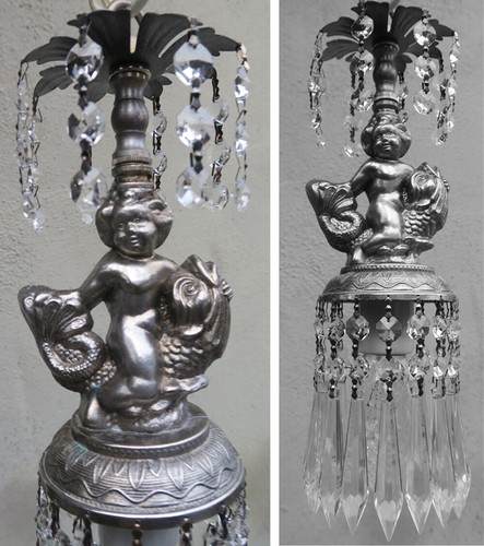 Cherub serpent swag lamp - cherub,