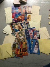 Lot DE 61 cartes de vœux voeux Luxe neufs à remplir + enveloppes