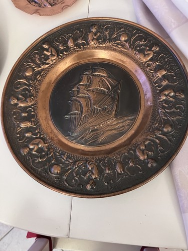 Grande assiette vintage - assiette,