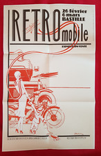 AFFICHE AUTOMOBILE " RETROMOBILE " exposition vente au enchère BASTILLE