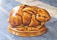 ANCIENNE TIRELIRE À CASSER EN FORME DE LAPIN