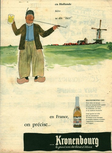 Publicité ancienne bière