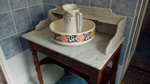 Desserte toilette marbre - desserte, de