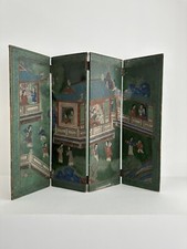 Paravent Napoléon III Bois Peint et Stuc / Décor Japonisant 19eme