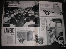 LAMBRO 550 INNOCENTI SU AUTOSPRINT 1965