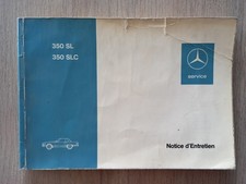 MERCEDES 350 SL 350 SLC NOTICE