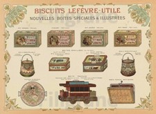 BISCUITS LEVèVRE UTILE LU Rgzp-POSTER HQ 50x70cm d'une AFFICHE VINTAGE