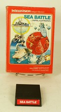 Vintage Boxed Intellivision Game Sea Battle Tested & Working 