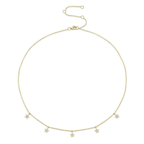14k jaune étoile collier - 14k,