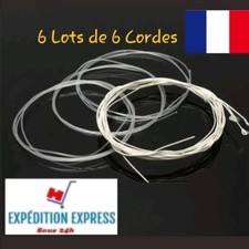  6 lots de 6 cordes guitare