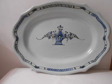 Ancien plat ovale faience Cul