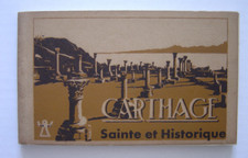 Lot de 18 cartes postales anciennes CARTHAGE Sainte et Historique Carnet de CPA